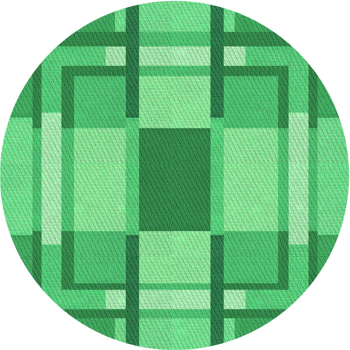 Square Patterned Lime Mint Green Rug, pat1199grn