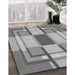 Machine Washable Transitional Cloud Gray Rug in a Family Room, wshpat1199gry