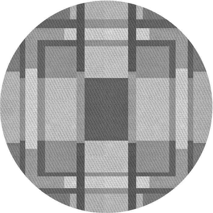 Square Patterned Cloud Gray Rug, pat1199gry