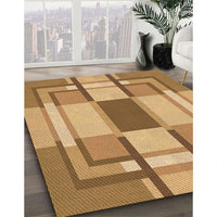 Patterned Orange Rug, pat1199org