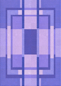 Machine Washable Transitional Bright Lilac Purple Rug, wshpat1199pur