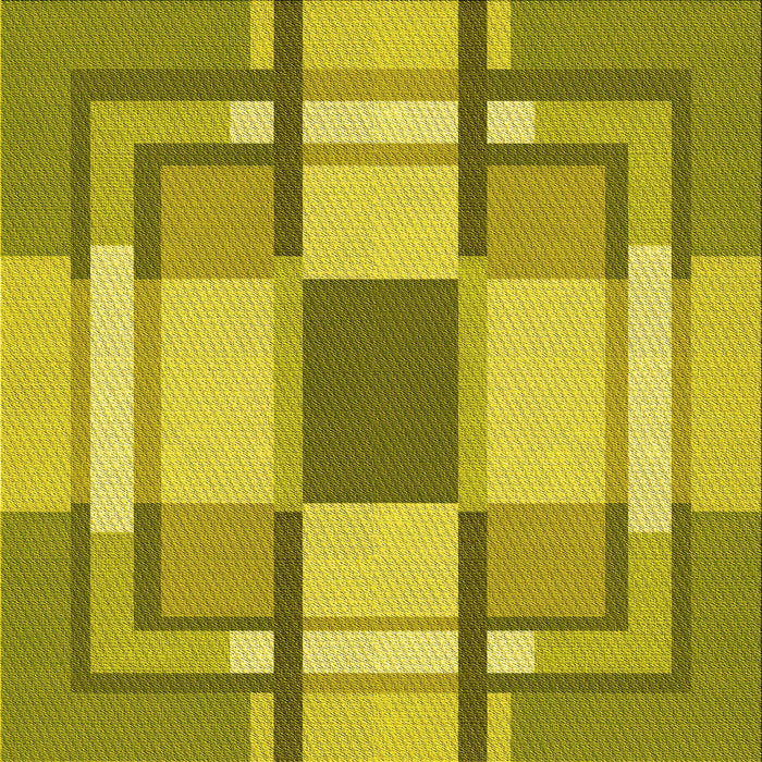 Round Patterned Yellow Rug, pat1199yw