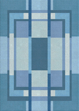 Machine Washable Transitional LightSky Blue Rug, wshpat1199