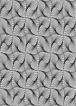 Patterned Light Black Novelty Rug, pat119