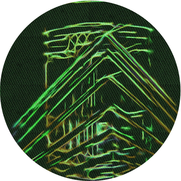 Square Machine Washable Transitional Black Rug in a Living Room, wshpat12grn