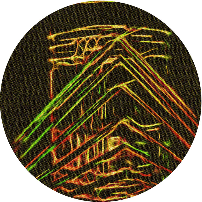 Square Machine Washable Transitional Dark Bronze Brown Rug in a Living Room, wshpat12yw