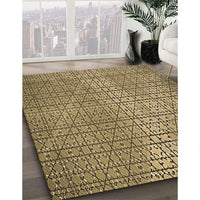 Patterned Red Brown Rug, pat120brn