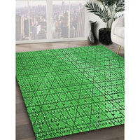 Patterned Green Rug, pat120grn