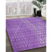 Machine Washable Transitional Violet Purple Rug in a Family Room, wshpat120pur