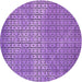 Square Patterned Violet Purple Rug, pat120pur