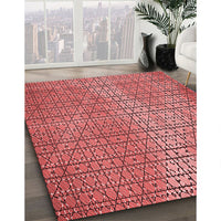 Patterned Red Rug, pat120rd