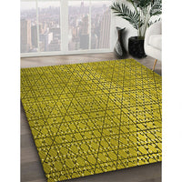 Patterned Oak Brown Rug, pat120yw