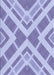 Patterned Light Purple Rug, pat1200blu