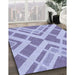 Patterned Light Purple Rug in Family Room, pat1200blu
