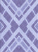 Machine Washable Transitional Light Purple Rug, wshpat1200blu