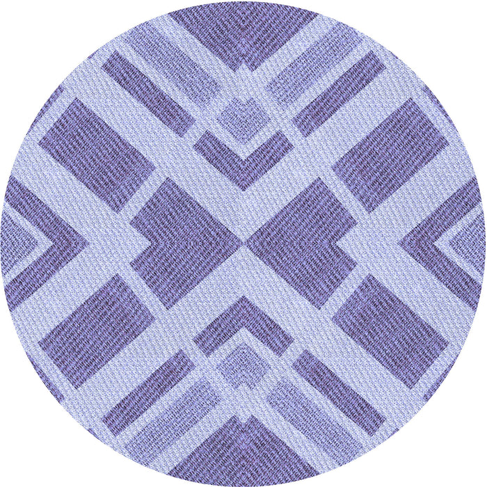Square Patterned Light Purple Rug, pat1200blu