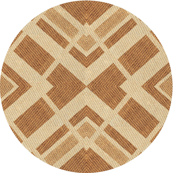Square Machine Washable Transitional Yellow Rug in a Living Room, wshpat1200brn
