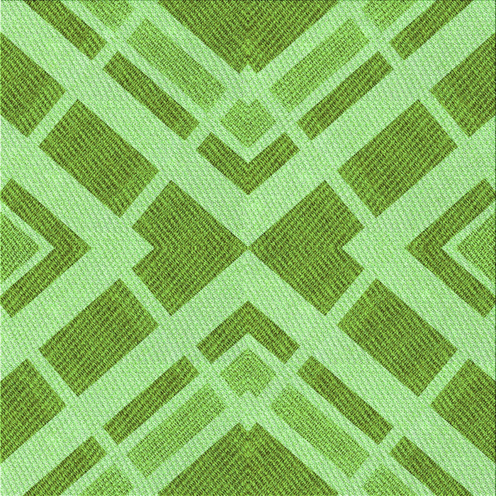 Round Patterned Dark Lime Green Rug, pat1200grn