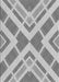 Patterned Platinum Silver Gray Rug, pat1200gry