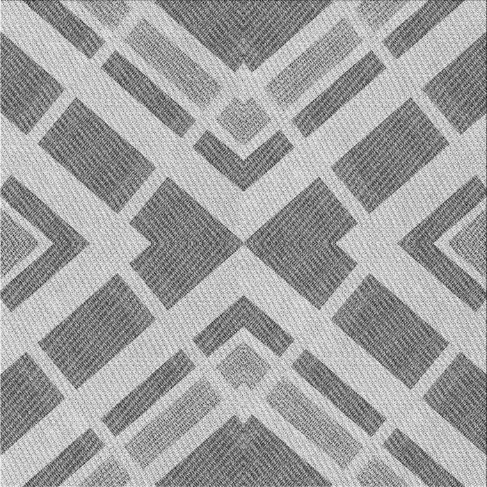 Round Patterned Platinum Silver Gray Rug, pat1200gry