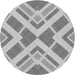 Square Patterned Platinum Silver Gray Rug, pat1200gry