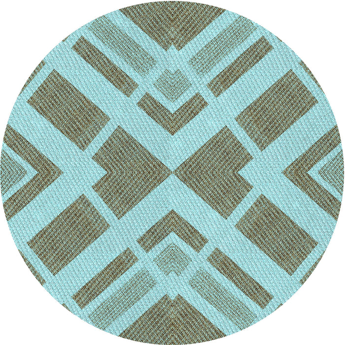 Square Patterned Blue Rug, pat1200lblu