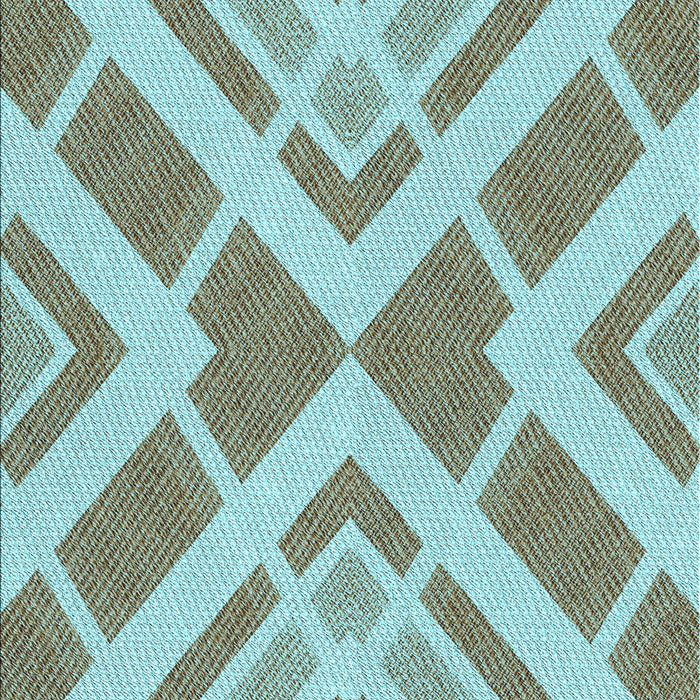 Machine Washable Transitional Blue Rug, wshpat1200lblu