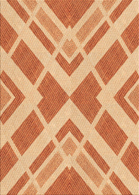 Machine Washable Transitional Orange Red Orange Rug, wshpat1200org