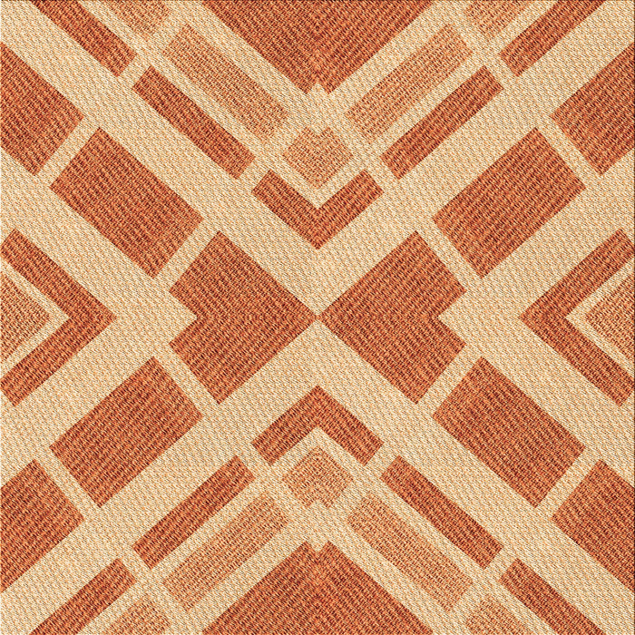 Round Machine Washable Transitional Orange Red Orange Rug, wshpat1200org