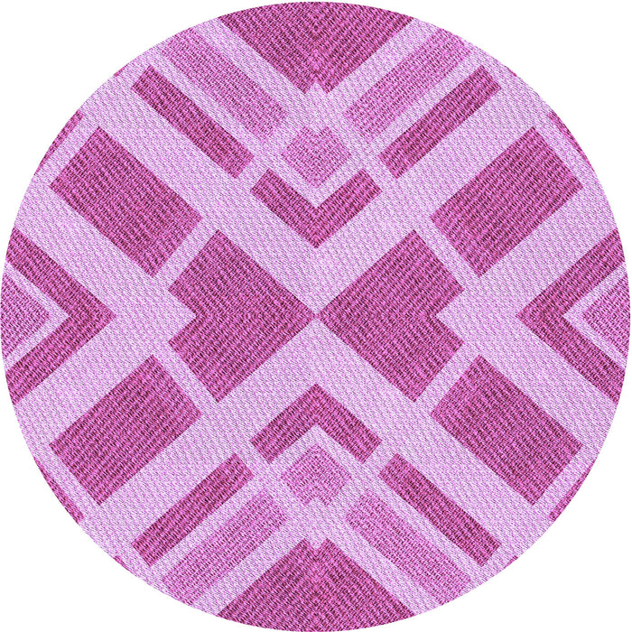 Square Patterned Neon Pink Rug, pat1200pur