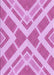 Patterned Neon Pink Rug, pat1200pur