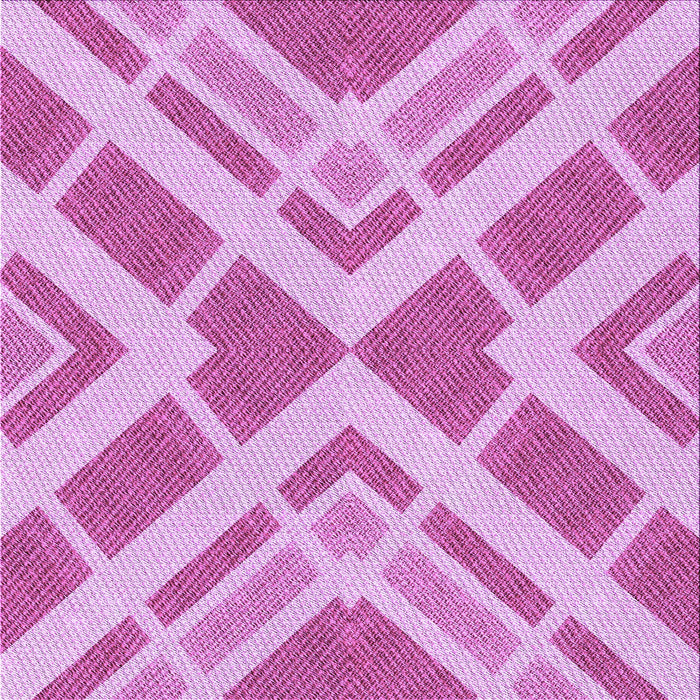 Round Patterned Neon Pink Rug, pat1200pur