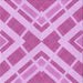 Round Patterned Neon Pink Rug, pat1200pur