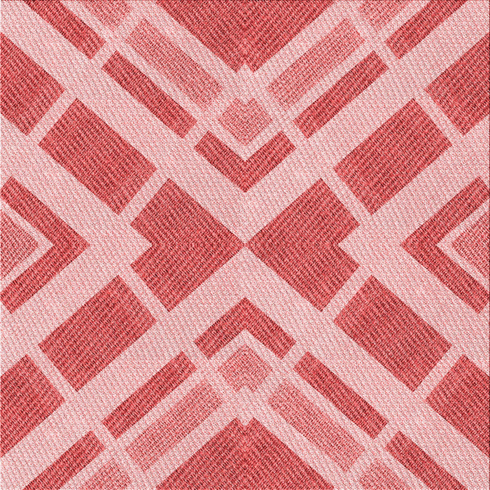 Round Patterned Pastel Pink Rug, pat1200rd