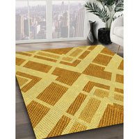 Patterned Orange Rug, pat1200yw