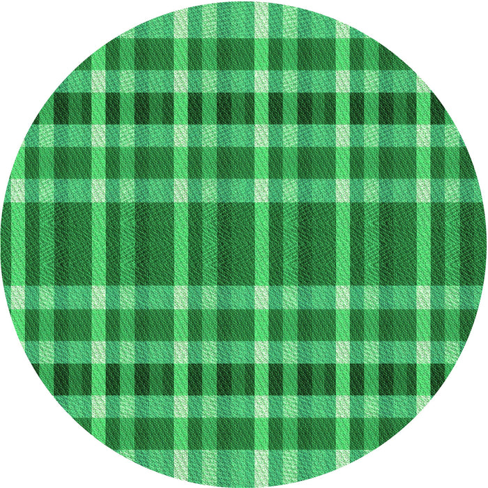 Square Patterned Neon Green Rug, pat1201grn