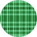 Square Patterned Neon Green Rug, pat1201grn