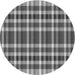 Square Patterned Dark Gray Rug, pat1201gry