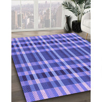 Patterned Purple Mimosa Purple Rug, pat1201pur