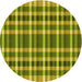 Square Patterned Olive Green Rug, pat1201yw