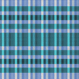 Square Patterned Blue Novelty Rug, pat1201