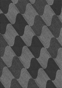 Machine Washable Transitional Charcoal Black Rug, wshpat1202gry