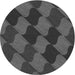 Square Patterned Charcoal Black Rug, pat1202gry