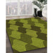 Patterned Pistachio Green Rug in Family Room, pat1202org