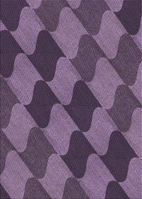 Machine Washable Transitional Plum Purple Rug, wshpat1202pur