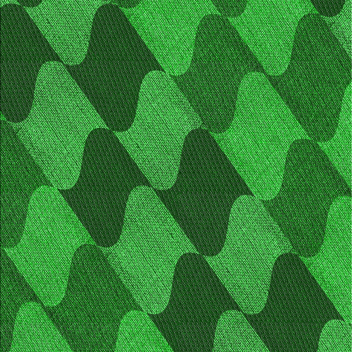 Patterned Neon Green Novelty Rug, pat1202