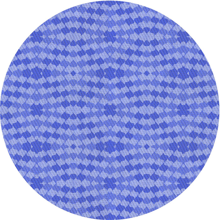 Square Patterned Blue Rug, pat1203blu