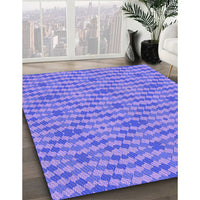 Patterned Purple Mimosa Purple Rug, pat1203pur