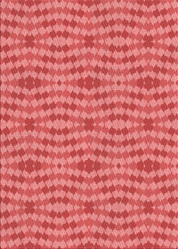 Machine Washable Transitional Red Rug, wshpat1203rd