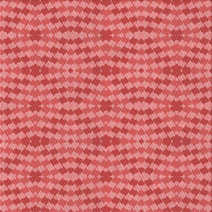 Round Patterned Red Rug, pat1203rd